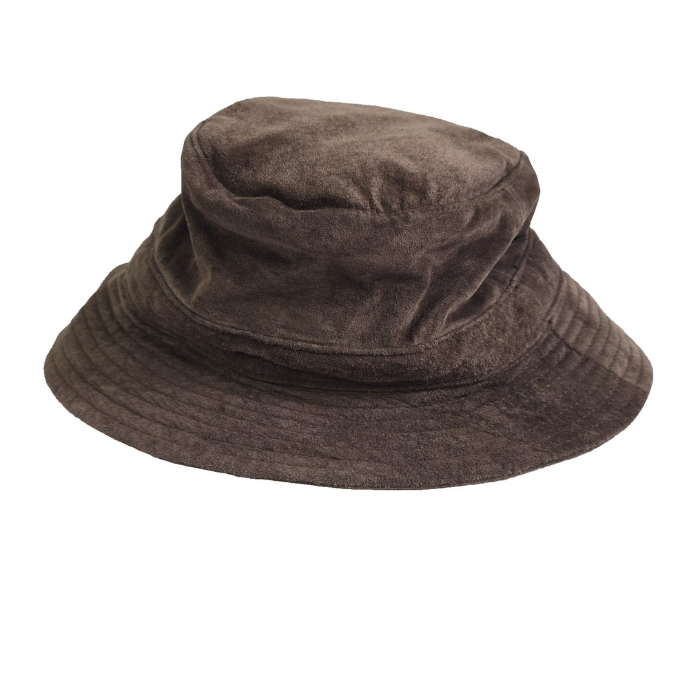 Vintage Gap Size Small Cap Bucket Hat Brown Pig Suede Leather 90s Retro Y2K